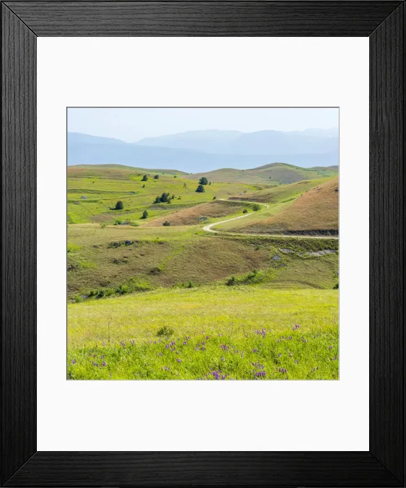 Framed Print : europe, Italy, the Abruzzi. A landscape in the hills of the National Park of Gran Sasso Framed Print : europe, Italy, the Abruzzi. A landscape in the hills of the National Park of Gran Sasso