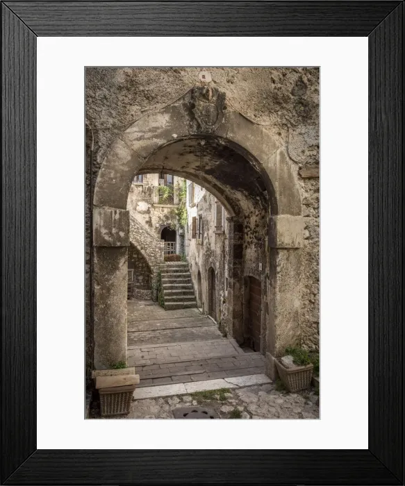 Framed Print : europe, Italy, the Abruzzi. the entrance to a building in Santo Stefano di Sessanio Framed Print : europe, Italy, the Abruzzi. the entrance to a building in Santo Stefano di Sessanio