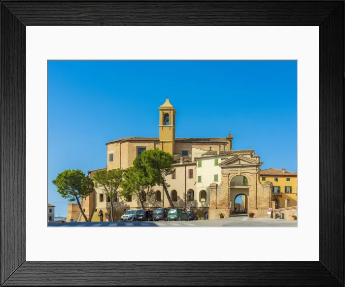 Framed Print : europe, Italy, the Marches. The little town of Morro D Alba Framed Print : europe, Italy, the Marches. The little town of Morro D Alba