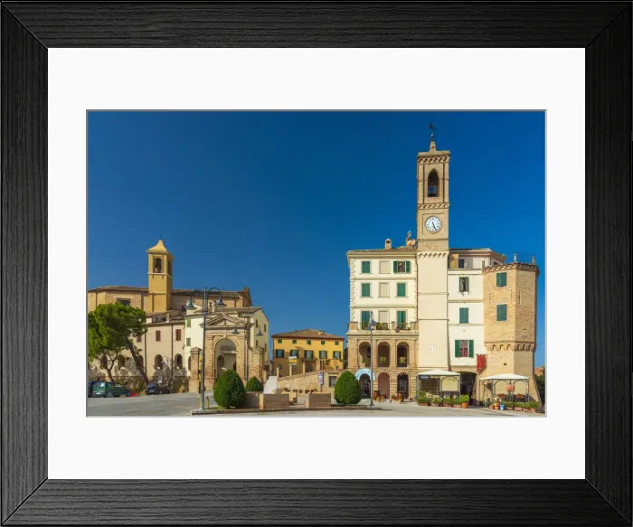 Framed Print : europe, Italy, the Marches. The little town of Morro D Alba Framed Print : europe, Italy, the Marches. The little town of Morro D Alba
