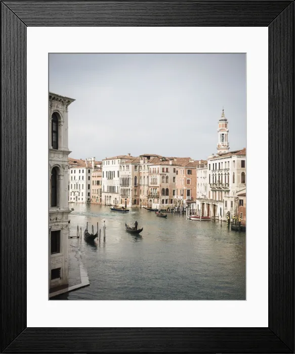 Framed Print : Gondolas on Grand Canal, Venice, Veneto Province, Italy, Europe Framed Print : Gondolas on Grand Canal, Venice, Veneto Province, Italy, Europe