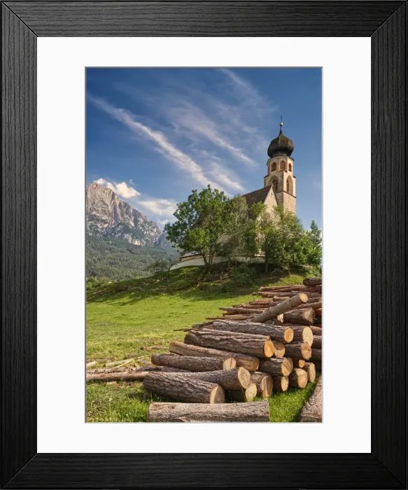 Framed Print : St. Konstantin (San Costantino) Church in Fie allo Sciliar, Bolzano district, South Tyrol Framed Print : St. Konstantin (San Costantino) Church in Fie allo Sciliar, Bolzano district, South Tyrol