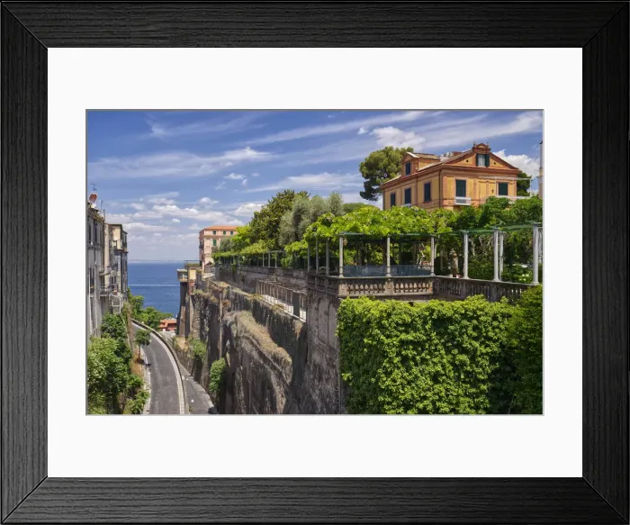Framed Print : Italia, Italy, Campania. Costa Tirrenica. Napoli district. Penisola di Sorrento Framed Print : Italia, Italy, Campania. Costa Tirrenica. Napoli district. Penisola di Sorrento