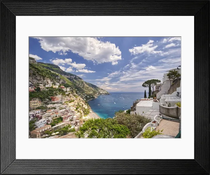 Framed Print : Italy, Campania, Salerno district, Amalfi Coast, Positano. Santa Maria Assunta church Framed Print : Italy, Campania, Salerno district, Amalfi Coast, Positano. Santa Maria Assunta church