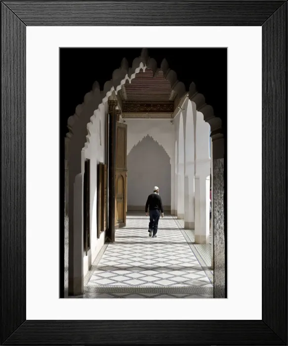Framed Print : Inner courtyard at Palais de la Bahia, Medina, Marrakech, Morocco, Africa Framed Print : Inner courtyard at Palais de la Bahia, Medina, Marrakech, Morocco, Africa