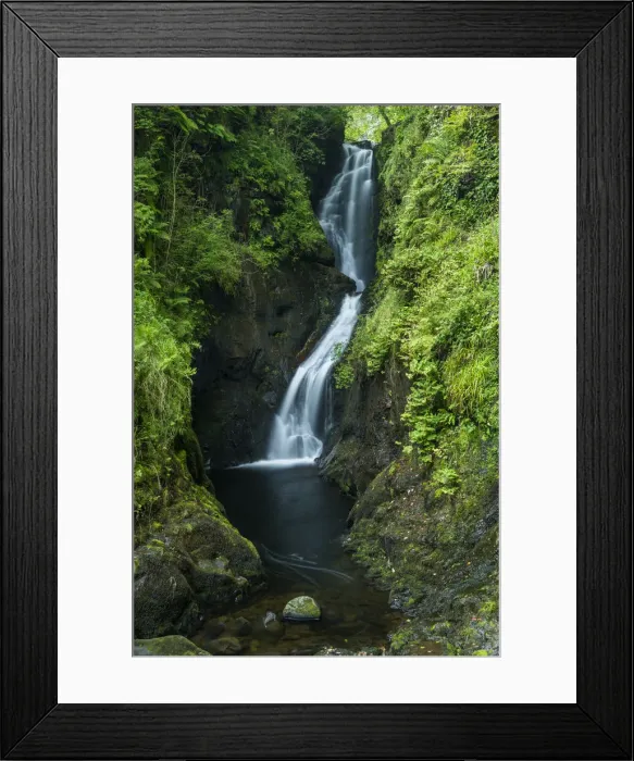 Framed Print : Ess-na-Larach Waterfall, Glenariff Forest Park, County Antrim, Northern Ireland Framed Print : Ess-na-Larach Waterfall, Glenariff Forest Park, County Antrim, Northern Ireland