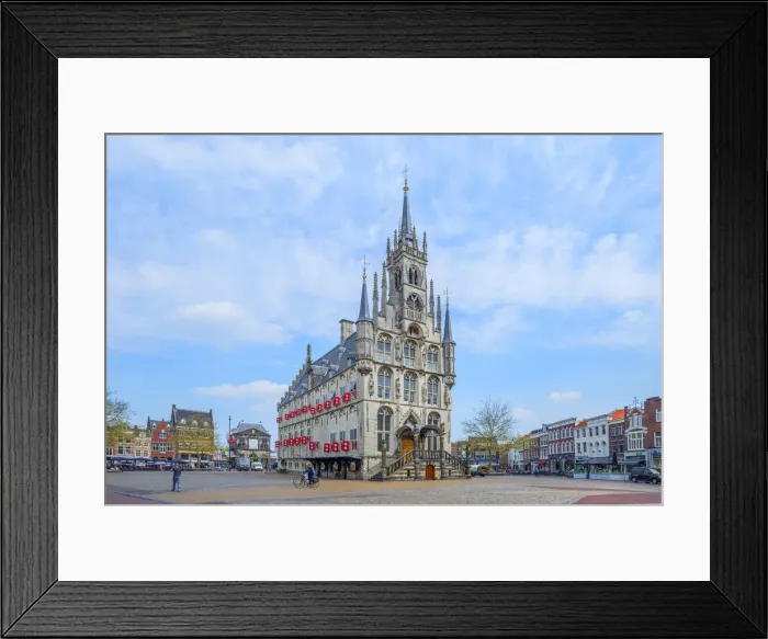 Framed Print : City hall of Gouda, South Holland, The Netherlands Framed Print : City hall of Gouda, South Holland, The Netherlands