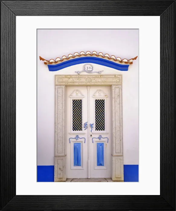 Framed Print : Traditional door of Ericeira. Portugal Framed Print : Traditional door of Ericeira. Portugal
