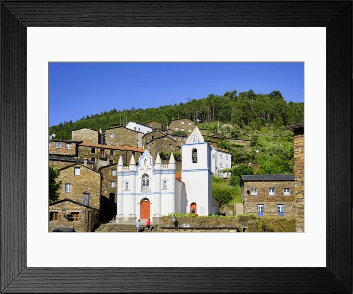 Framed Print : Piodao, a traditional village in the heart of Portugal. All the houses in the village are built with schist Framed Print : Piodao, a traditional village in the heart of Portugal. All the houses in the village are built with schist