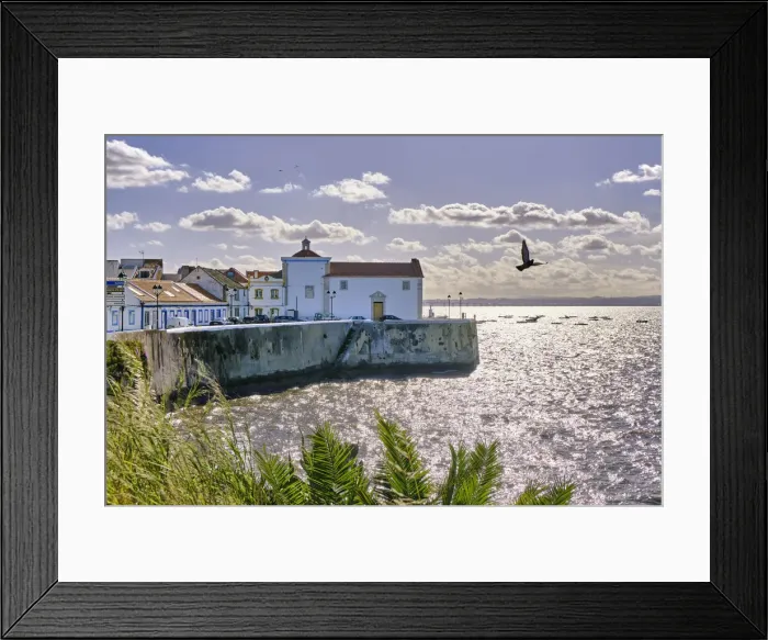 Framed Print : Church of Our Lady of Life. The traditional fishing village of Alcochete Framed Print : Church of Our Lady of Life. The traditional fishing village of Alcochete