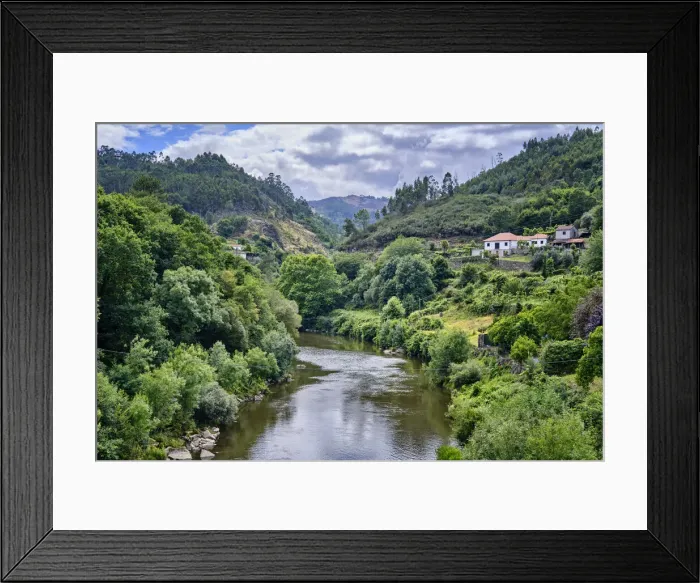 Framed Print : The river Tamega at Cavez. Ribeira de Pena, Tras os Montes. Portugal Framed Print : The river Tamega at Cavez. Ribeira de Pena, Tras os Montes. Portugal