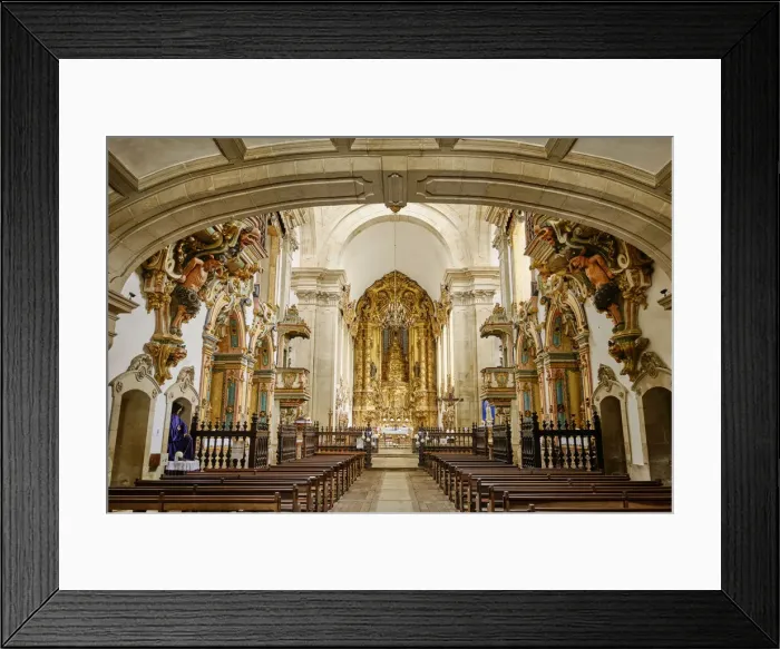 Framed Print : Church of the Monastery of Sao Miguel de Refojos de Basto Framed Print : Church of the Monastery of Sao Miguel de Refojos de Basto