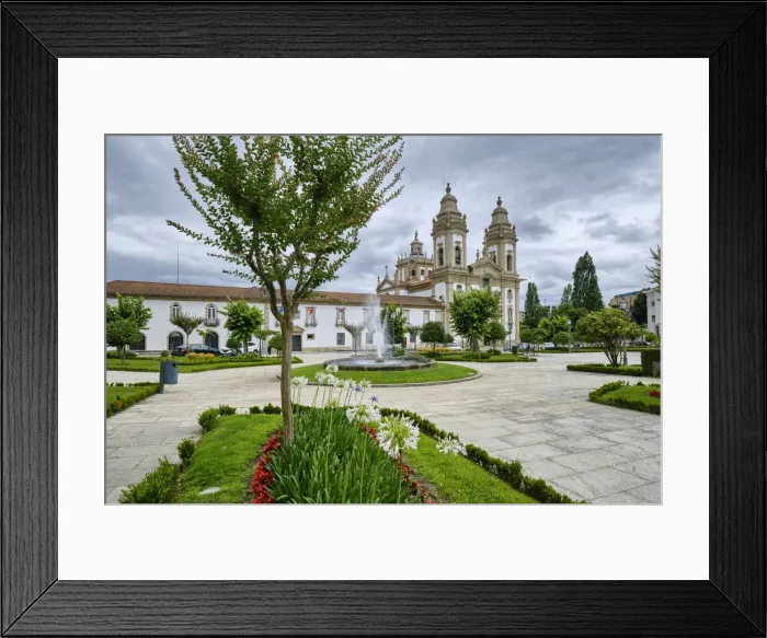 Framed Print : Monastery of Sao Miguel de Refojos de Basto, a jewel of the baroque style in the north of Framed Print : Monastery of Sao Miguel de Refojos de Basto, a jewel of the baroque style in the north of