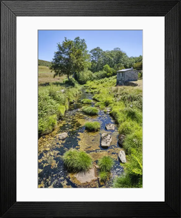Framed Print : The river Olo at Lamas de Olo. Alvao Nature Park, Tras os Montes. Portugal