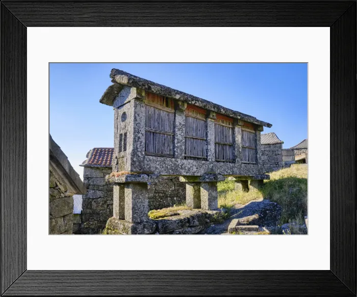 Framed Print : A traditional granary (espigueiro) at Barreiro, Alvao Nature Park Framed Print : A traditional granary (espigueiro) at Barreiro, Alvao Nature Park