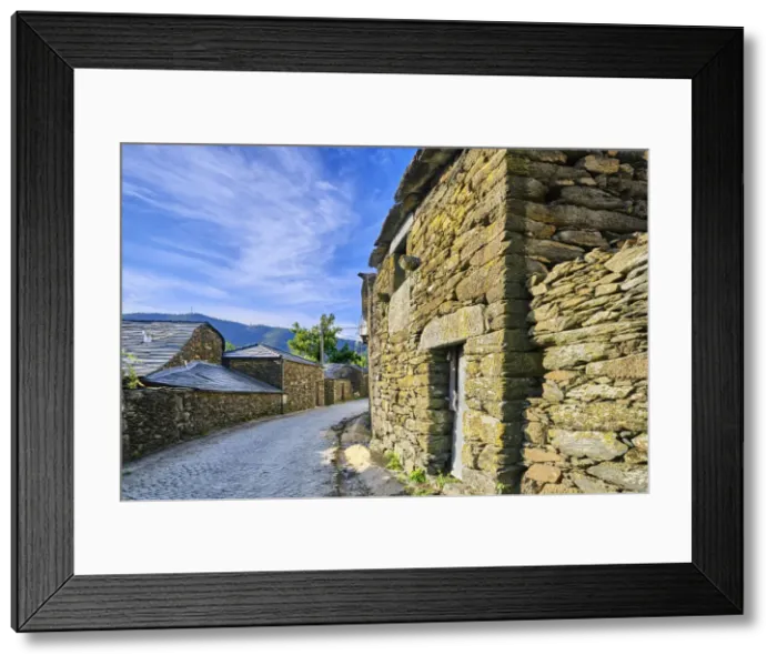 Framed Print : Traditional schist houses, Ermelo. Alvao Nature Park, Tras os Montes. Portugal Framed Print : Traditional schist houses, Ermelo. Alvao Nature Park, Tras os Montes. Portugal