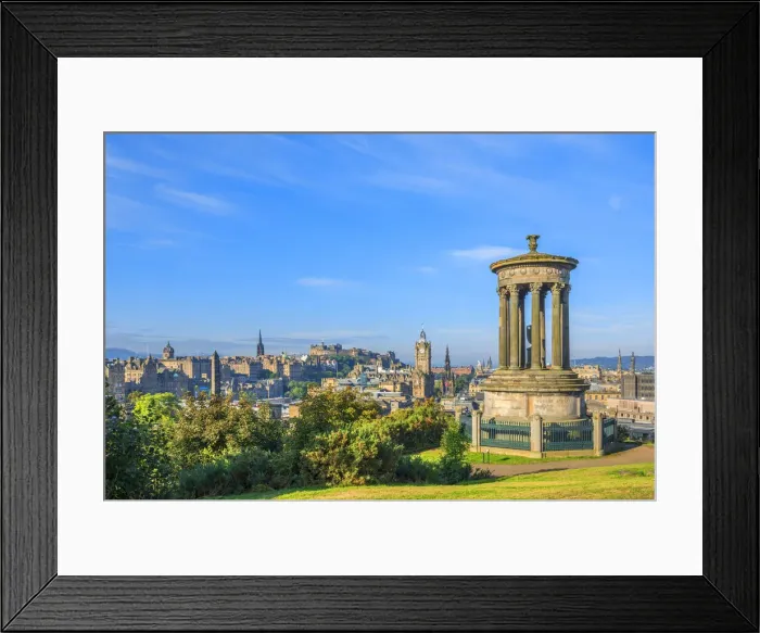 Framed Print : Dugald Stewart Monument, Calton Hill, Balmoral Hotel, Edinburgh Castle, Edinburgh Framed Print : Dugald Stewart Monument, Calton Hill, Balmoral Hotel, Edinburgh Castle, Edinburgh