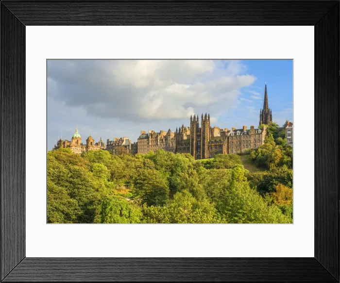 Framed Print : Princes Street Gardens with Assembly Hall, Edinburgh, Scotland, Great Britain Framed Print : Princes Street Gardens with Assembly Hall, Edinburgh, Scotland, Great Britain