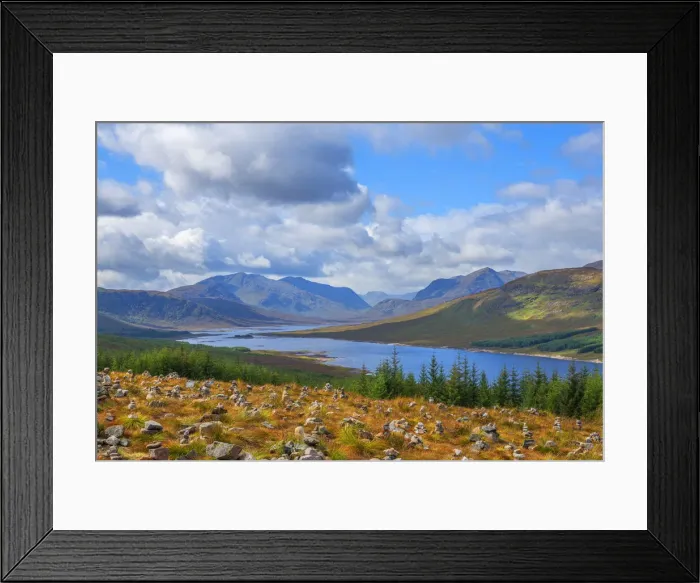 Framed Print : Loch Cluanie, Highlands, Scotland, Great Britain, British Islands Framed Print : Loch Cluanie, Highlands, Scotland, Great Britain, British Islands