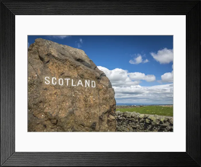 Framed Print : England / Scotland boundary stone on the A68, Jedburgh, Scotish Borders, Scotland Framed Print : England / Scotland boundary stone on the A68, Jedburgh, Scotish Borders, Scotland