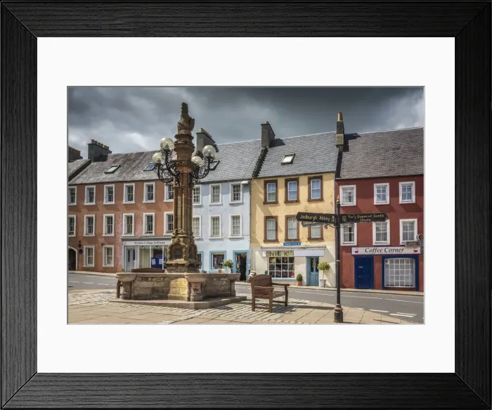 Framed Print : Fountain in Jedburgh Market Place, Scotish Borders, Scotland, Great Britain Framed Print : Fountain in Jedburgh Market Place, Scotish Borders, Scotland, Great Britain