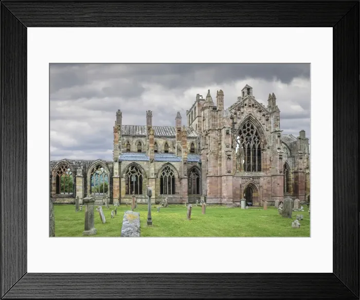 Framed Print : Ruin of Melrose Abbey, Melrose, Scotish Borders, Scotland, Great Britain Framed Print : Ruin of Melrose Abbey, Melrose, Scotish Borders, Scotland, Great Britain