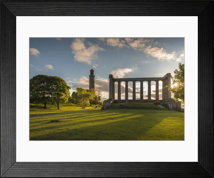 Framed Print : National Monument of Scotland and Nelson Monument on Carlton Hill, Edinburgh Framed Print : National Monument of Scotland and Nelson Monument on Carlton Hill, Edinburgh