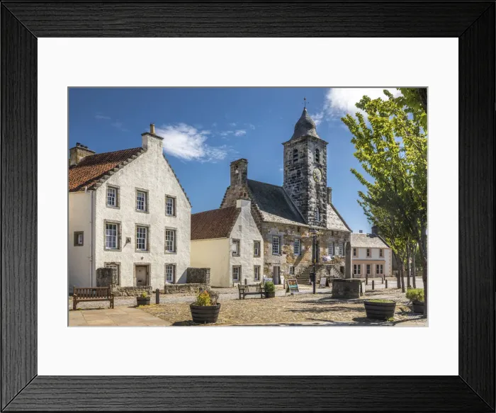 Framed Print : Main Square of Culross, Fife, Scotland, Great Britain Framed Print : Main Square of Culross, Fife, Scotland, Great Britain