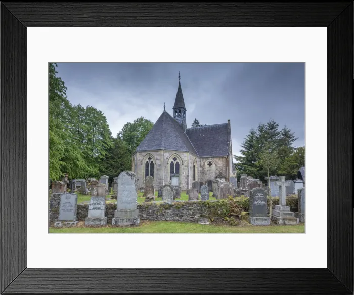 Framed Print : Church and graveyard in the village of Luss, Loch Lomand, Aryll and Bute, Scotland Framed Print : Church and graveyard in the village of Luss, Loch Lomand, Aryll and Bute, Scotland