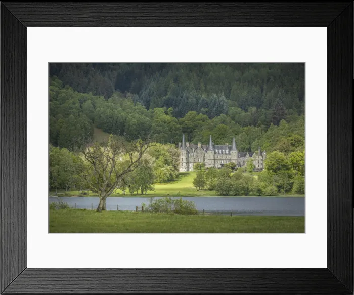 Framed Print : An Tigh Mor Castle on Loch Achray, Stirling, Scotland, Great Britain Framed Print : An Tigh Mor Castle on Loch Achray, Stirling, Scotland, Great Britain
