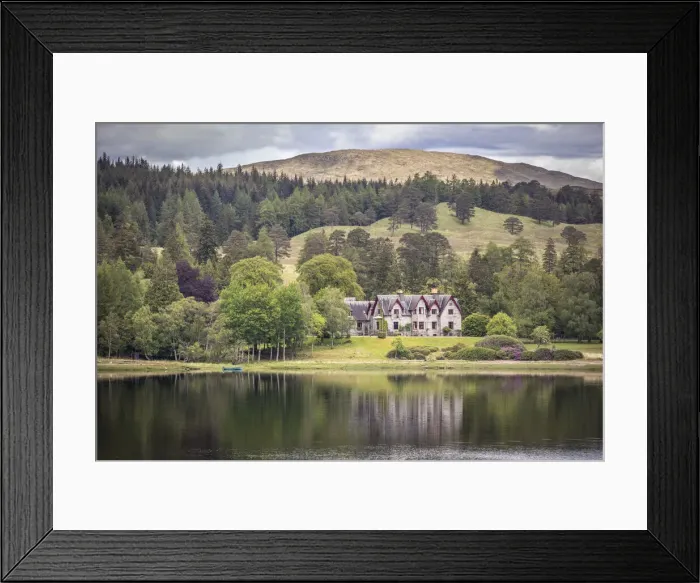 Framed Print : Lodge on the west bank of Loch Tulla on the south edge of Rannoch Moor, Aryll and Bute Framed Print : Lodge on the west bank of Loch Tulla on the south edge of Rannoch Moor, Aryll and Bute