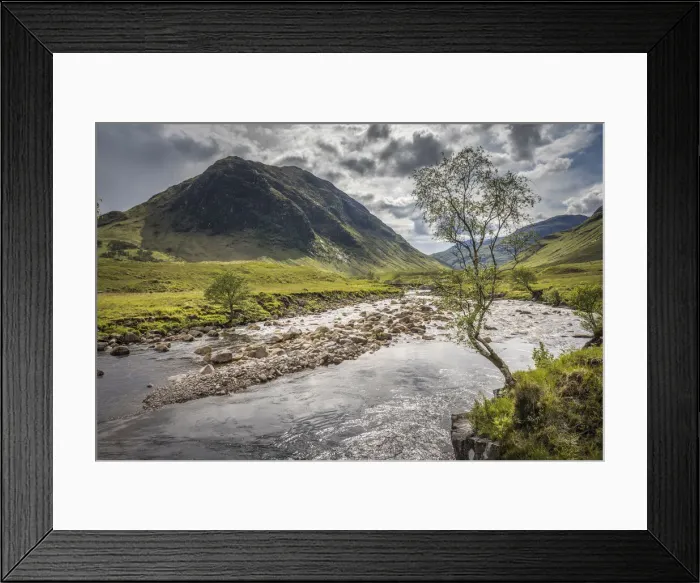 Framed Print : River Etive with Beinn Ceitlein (832 m), Glen Etive, Highlands, Scotland, Great Britain Framed Print : River Etive with Beinn Ceitlein (832 m), Glen Etive, Highlands, Scotland, Great Britain