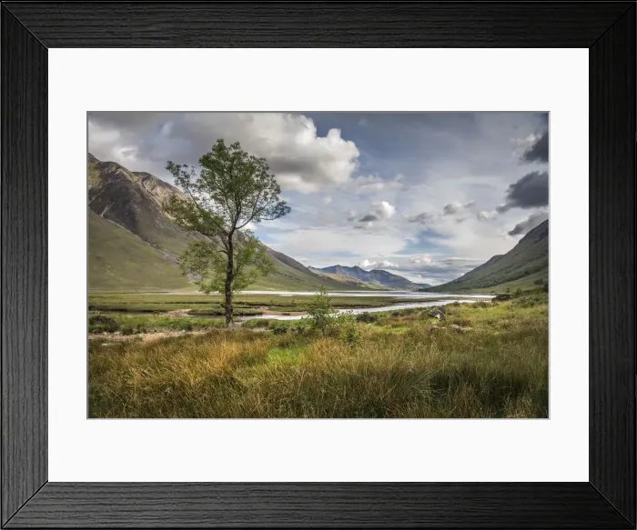Framed Print : View to Loch Etive in Glen Etive, Highlands, Scotland, Great Britain Framed Print : View to Loch Etive in Glen Etive, Highlands, Scotland, Great Britain