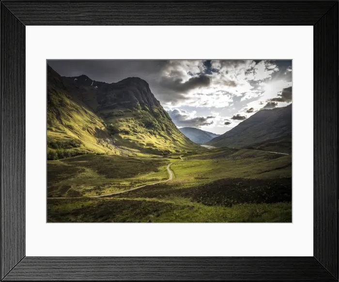 Framed Print : View to Glencoefrom the Lost Valley Viewpoint, Highlands, Scotland, Great Britain Framed Print : View to Glencoefrom the Lost Valley Viewpoint, Highlands, Scotland, Great Britain