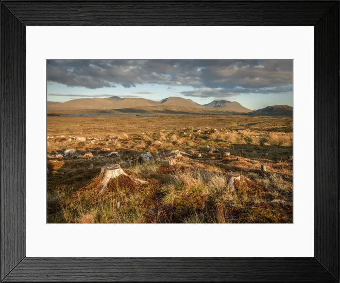 Framed Print : Rannoch Moor in the evening light, Highlands, Scotland, Great Britain Framed Print : Rannoch Moor in the evening light, Highlands, Scotland, Great Britain