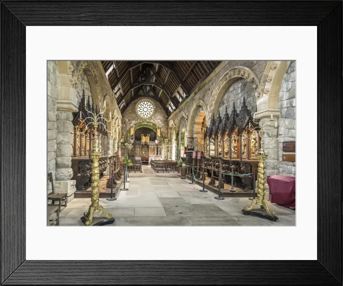 Framed Print : Choir of St Conan`s Church on Loch Awe, Dalmally, Aryll and Bute, Scotland, Great Britain Framed Print : Choir of St Conan`s Church on Loch Awe, Dalmally, Aryll and Bute, Scotland, Great Britain