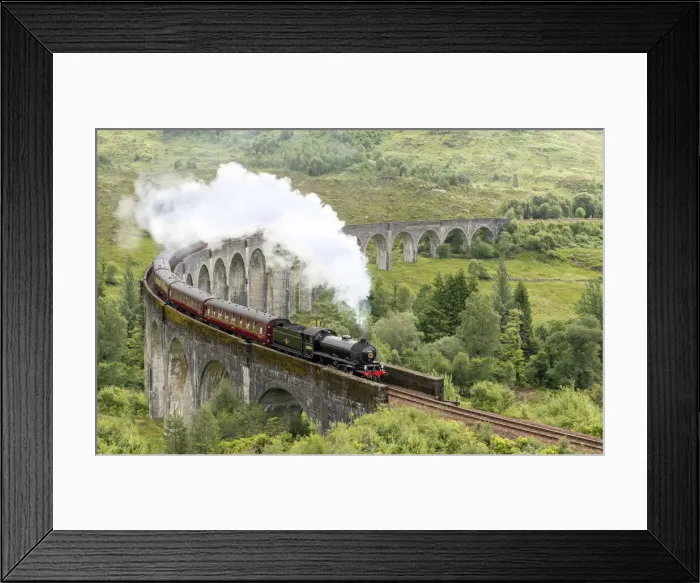 Framed Print : Historic steam train The Jacobite on the Glenfinnan Viaduct, Highlands, Scotland Framed Print : Historic steam train The Jacobite on the Glenfinnan Viaduct, Highlands, Scotland