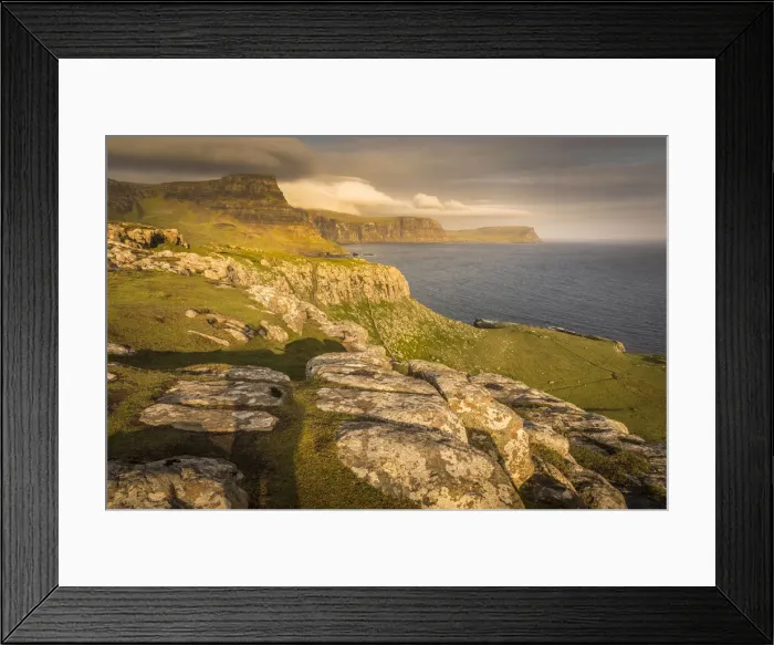 Framed Print : Waterstein Head at Neist Cliff, Isle of Skye, Highlands, Scotland, Great Britain