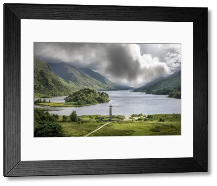 Framed Print : Glenfinnan Monument on Loch Shiel, Highlands, Scotland, Great Britain Framed Print : Glenfinnan Monument on Loch Shiel, Highlands, Scotland, Great Britain