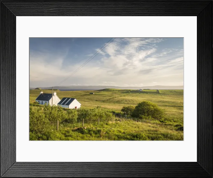 Framed Print : Evening light on the west coast of the Trotternish Peninsula north of Uig, Isle of Skye Framed Print : Evening light on the west coast of the Trotternish Peninsula north of Uig, Isle of Skye