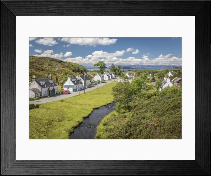 Framed Print : The village of Duirinish on the River Allt Dhiuirrinis, Kyle, Highlands, Scotland Framed Print : The village of Duirinish on the River Allt Dhiuirrinis, Kyle, Highlands, Scotland