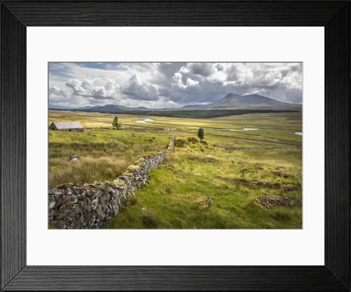 Framed Print : River Bran Valley with Sgurr a` Mhuilinn, Ross-Shire, Highlands, Scotland, Great Britain Framed Print : River Bran Valley with Sgurr a` Mhuilinn, Ross-Shire, Highlands, Scotland, Great Britain