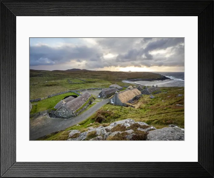 Framed Print : Blackhouses, Gearrannan Blackhouse Village, Isle of Lewis, Outer Hebrides, Scotland Framed Print : Blackhouses, Gearrannan Blackhouse Village, Isle of Lewis, Outer Hebrides, Scotland