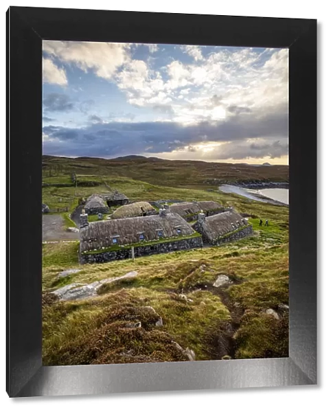 Blackhouses, Gearrannan Blackhouse Village, Isle of Lewis, Outer Hebrides, Scotland