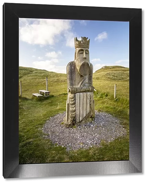 Large Lewis Chessman statue, Uig, Isle of Lewis, Outer Hebrides, Scotland