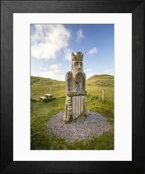 Framed Print : Large Lewis Chessman statue, Uig, Isle of Lewis, Outer Hebrides, Scotland Framed Print : Large Lewis Chessman statue, Uig, Isle of Lewis, Outer Hebrides, Scotland