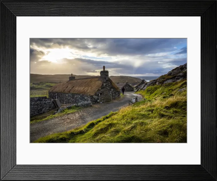 Framed Print : Blackhouses, Gearrannan Blackhouse Village, Isle of Lewis, Outer Hebrides, Scotland Framed Print : Blackhouses, Gearrannan Blackhouse Village, Isle of Lewis, Outer Hebrides, Scotland