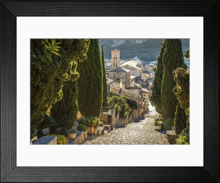 Framed Print : View from Calvary on Pollenca, Mallorca, Spain Framed Print : View from Calvary on Pollenca, Mallorca, Spain