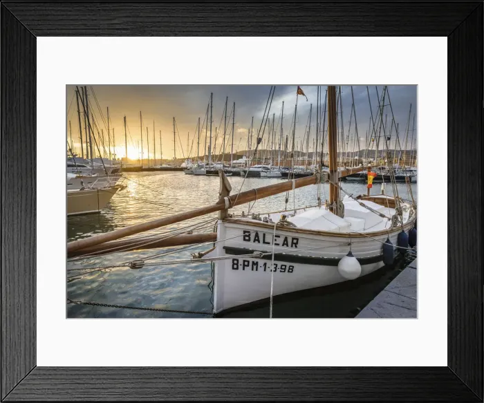 Framed Print : Historic sailing boat in the port of Palma de Mallorca, Mallorca, Spain Framed Print : Historic sailing boat in the port of Palma de Mallorca, Mallorca, Spain