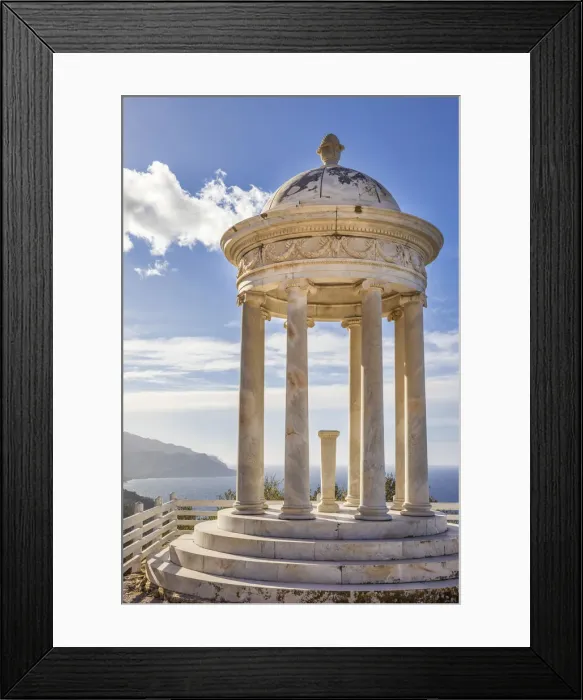 Framed Print : Temple in the Son Marroig garden near Deia, Mallorca, Spain Framed Print : Temple in the Son Marroig garden near Deia, Mallorca, Spain